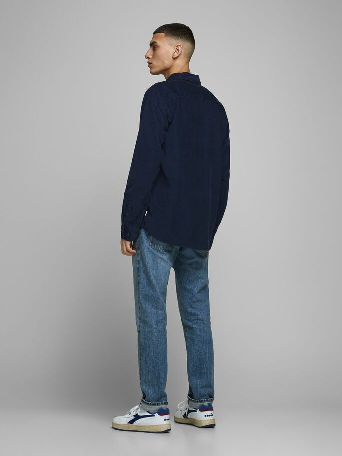 Сорочка JJKENDRICK SHIRT LS 12174067 Navy Blazer Jack&Jones L Темно-синій 12174067NavyBlazer
