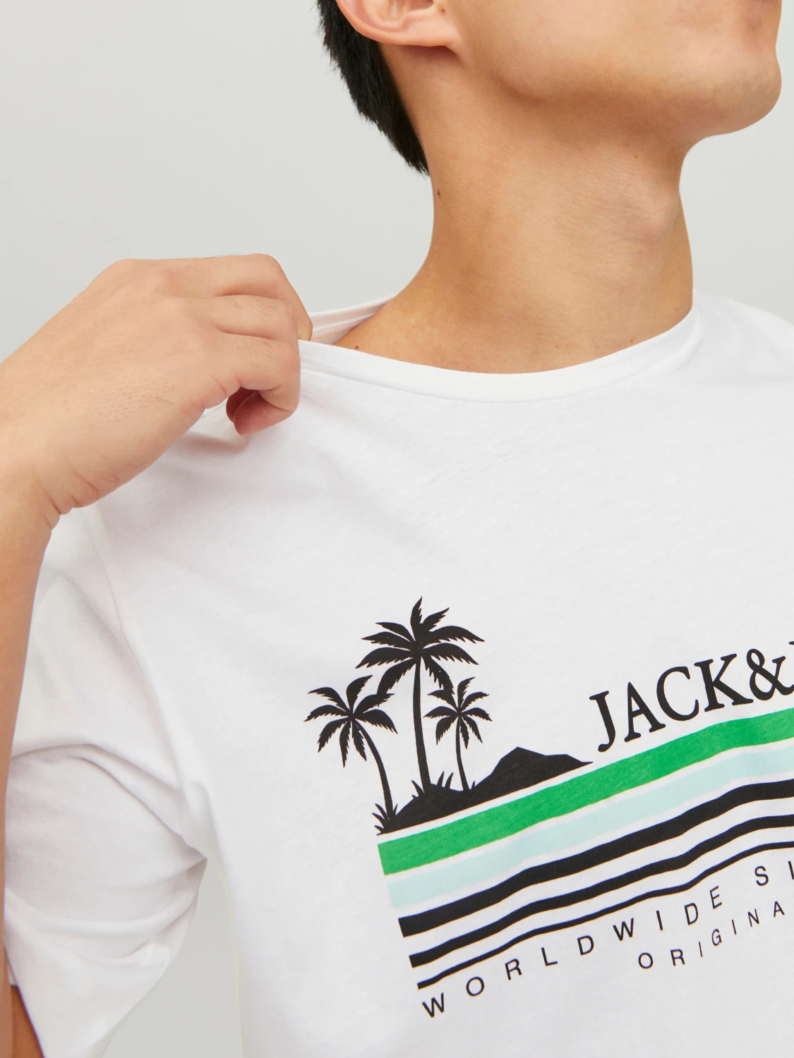 Футболка JORCODY SUMMER TEE SS CREW NECK 12235154-Bright White Jack&Jones L Білий 12235154-Bright White