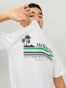 Футболка JORCODY SUMMER TEE SS CREW NECK 12235154-Bright White Jack&Jones L Білий 12235154-BRIGHT WHITE
