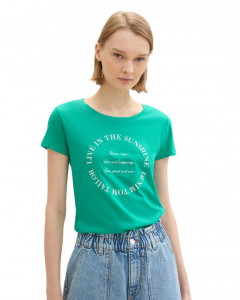 Футболка T-shirt women's 1041419ХХ35363 Tom Tailor L Зелений 1041419ХХ35363