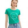 Футболка T-shirt women's 1041419ХХ35363 Tom Tailor L Зелений 1041419ХХ35363
