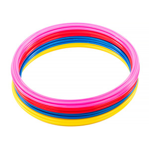 Кільця спортивні 12 шт (3 Червоні+3 Жовті+3 Сині+3 Рожеві) AVK3-610-739-463-600