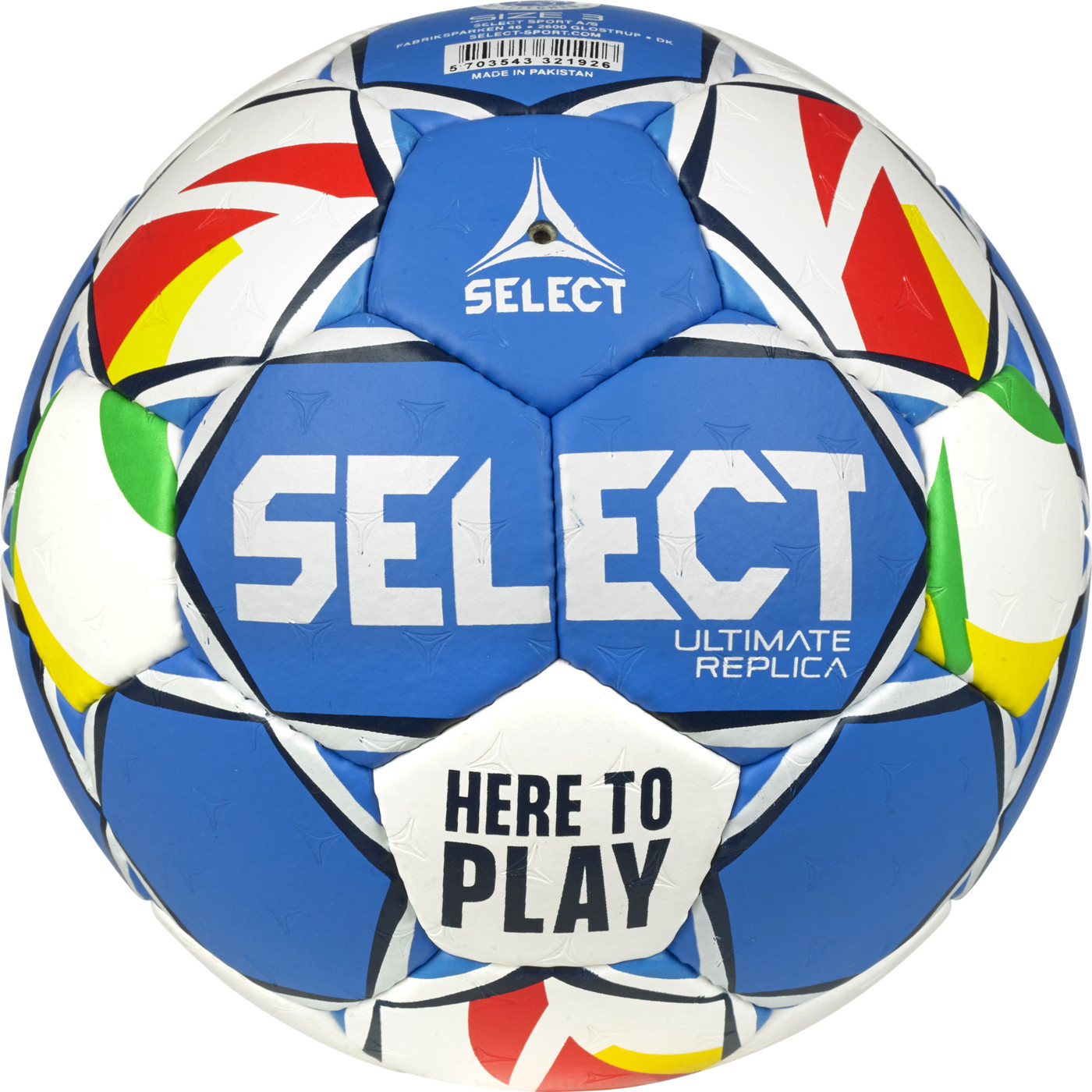 М'яч гандбольний SELECT Ultimate Replica EHF European League v24 (896) біло/синій, mini (0) 357084