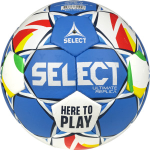 М'яч гандбольний SELECT Ultimate Replica EHF European League v24 (896) біло/синій, mini (0) 357084