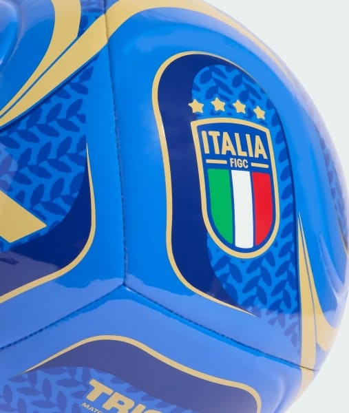 М'яч футбольний Adidas FIGC CLB HOME синій, жовтий Уні 5 JY0248