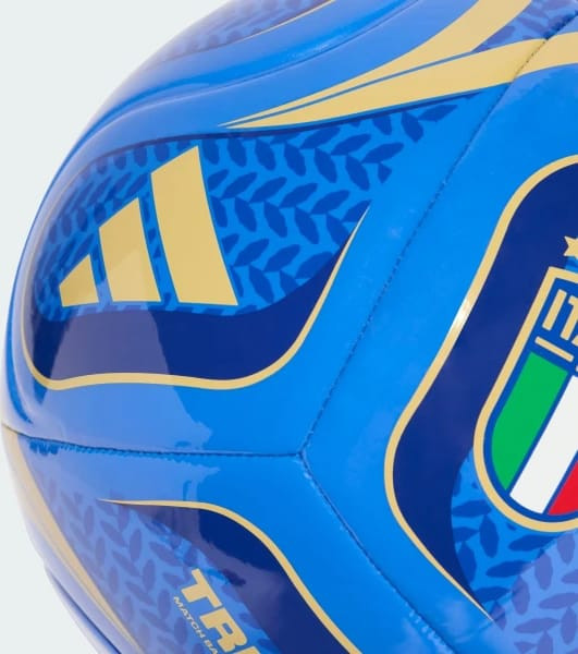 М'яч футбольний Adidas FIGC CLB HOME синій, жовтий Уні 5 JY0248