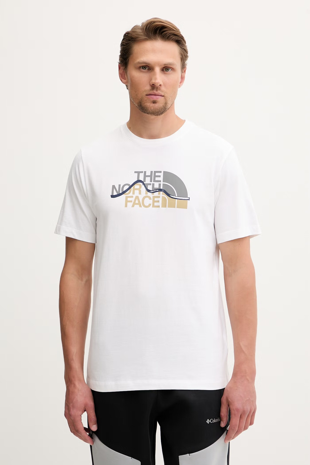 Футболка M MOUNTAIN LINE REGULAR SHORT SLEEVE TEE TNF 0A8GUXFN41 THE NORTH FACE L Білий 0A8GUXFN41