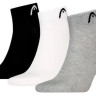 Шкарпетки Head ALL SPORTS TRAINING QUARTER 3P сірий, білий, чорний Чол 39-42 701229017-004