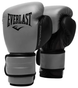 Рукавиці боксерські Everlast POWERLOCK 2R TRAINING GLOVE сірий, чорний Уні 10 унцій P00002304