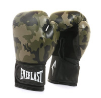 Рукавиці боксерські Everlast SPARK TRAINING GLOVE чорний, коричневий Уні 10 унцій P00002413