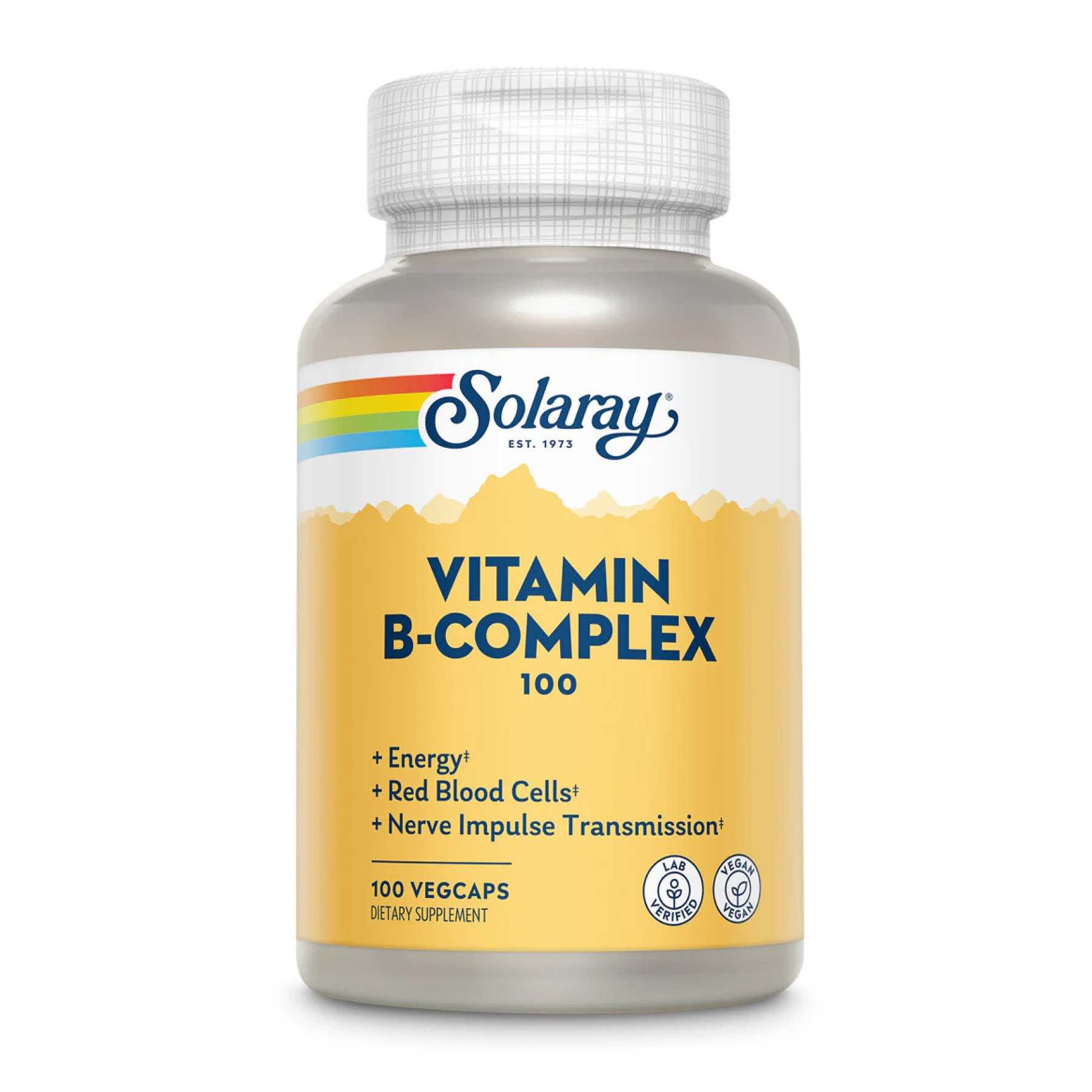 Капсули Solaray Vitamin B-Complex 100 - 100 vcaps 2023-10-2385