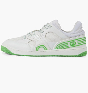 Кросівки Gucci Basket Low White Demetra Green 698785-2SHG0-9089