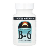 Таблетки Source Naturals Vitamin B-6 100 mg - 100 tabs 2023-10-6135