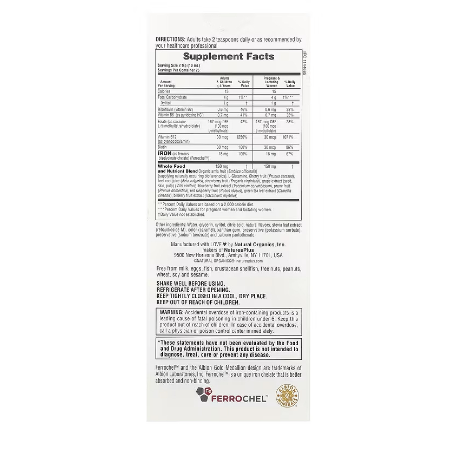 Рідина Nature's Plus Hema-Plex® Liquid Iron - 250ml 2023-10-4412