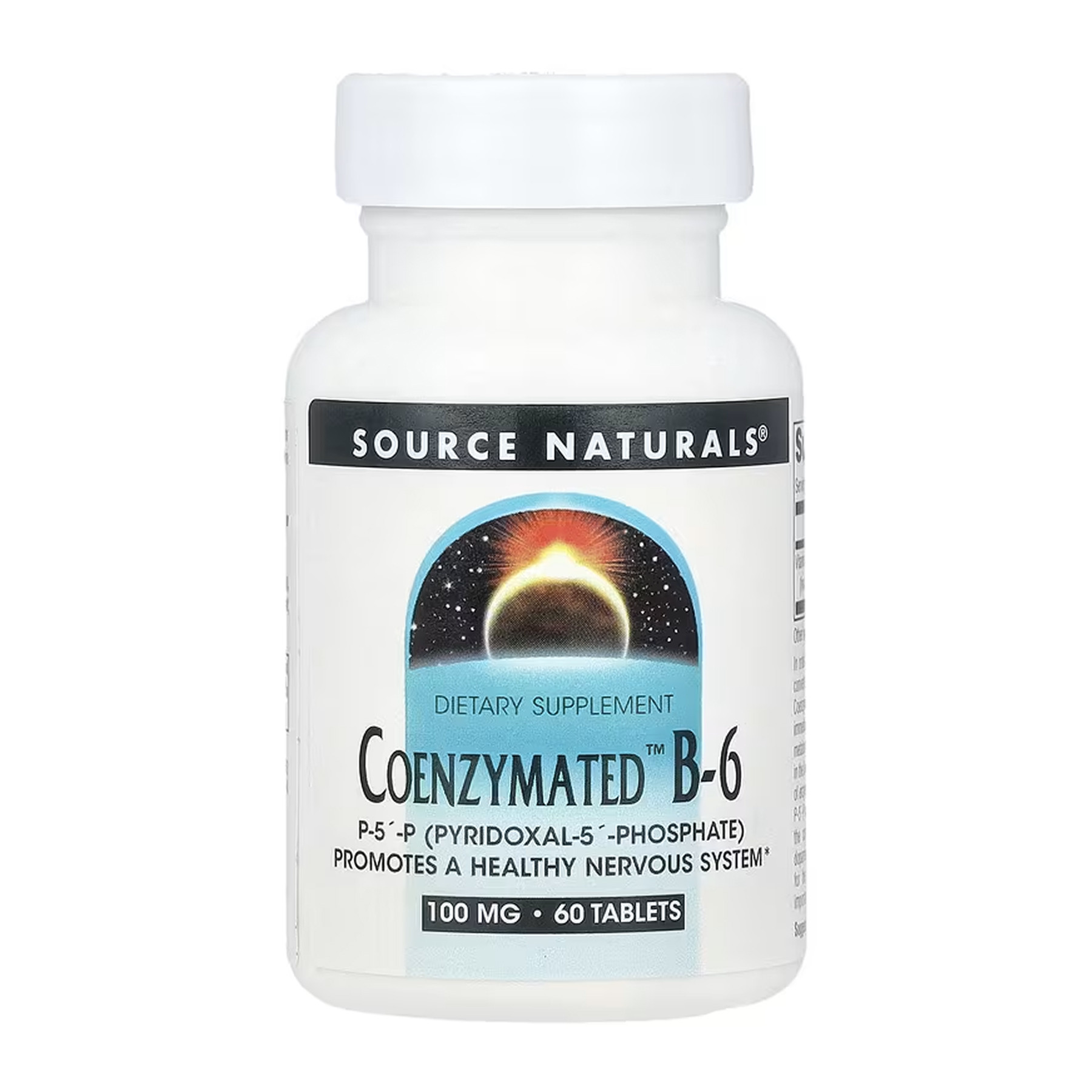 Таблетки Source Naturals Coenzymated™ Vitamin B-6 100 mg - 60 tabs 2023-10-6149