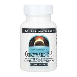 Таблетки Source Naturals Coenzymated™ Vitamin B-6 100 mg - 60 tabs 2023-10-6149