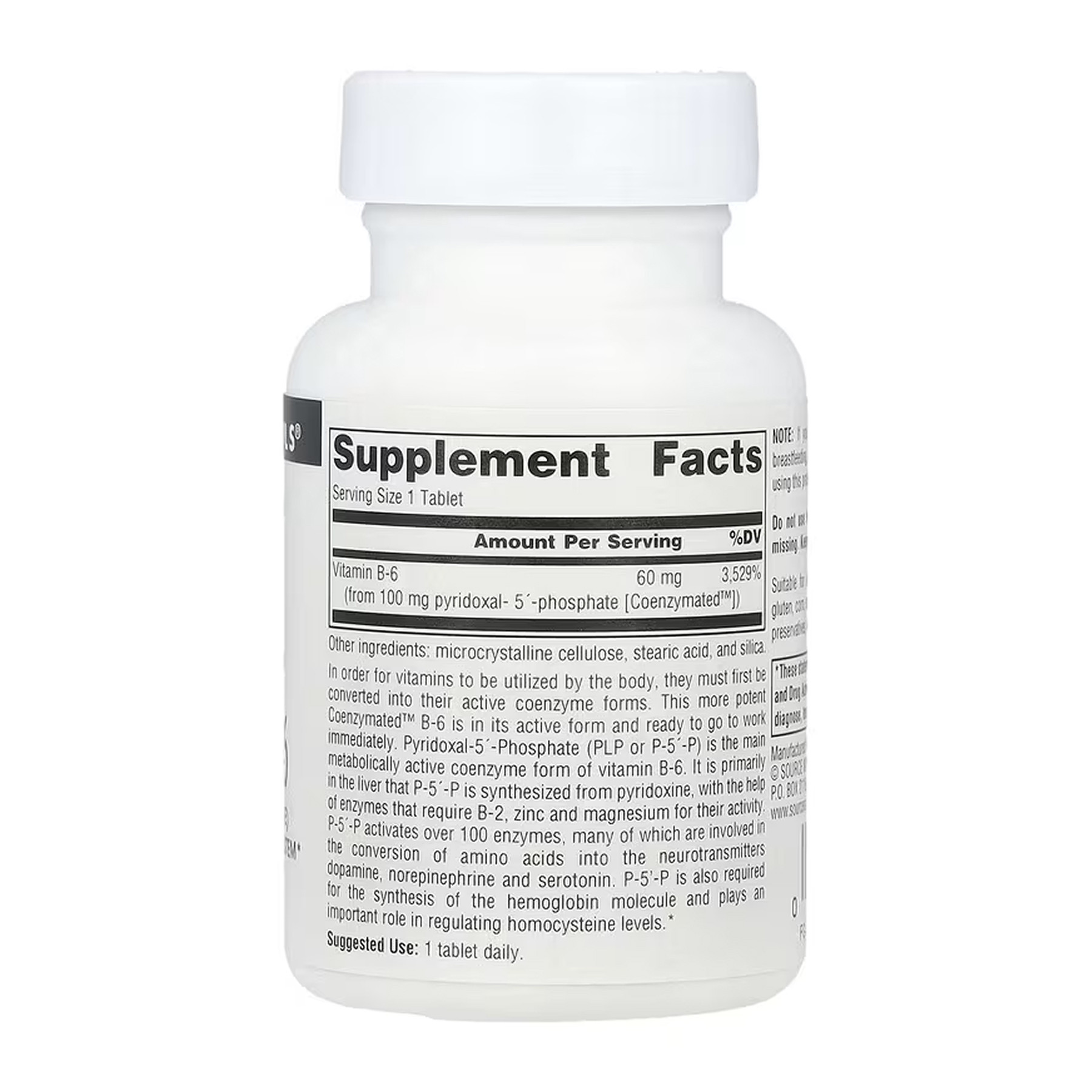 Таблетки Source Naturals Coenzymated™ Vitamin B-6 100 mg - 60 tabs 2023-10-6149