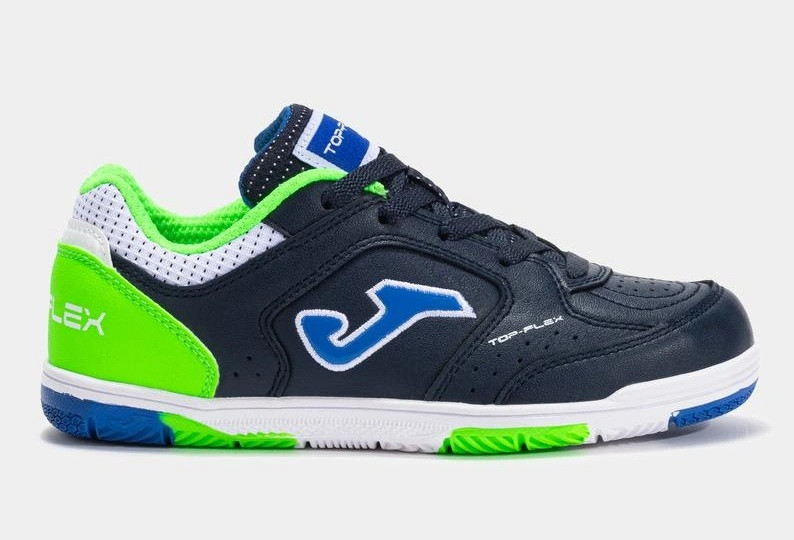 Футзалки дитячі Joma TOP FLEX темно-синьо-салатові TPJW2533IN, Цвет Темно-синий, Размер (Европа) - 3 TPJW2533IN