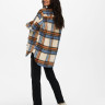 Куртка ONLDEENA-KAWI L/S CHECK SHACKET PNT 15235844-Oatmeal-Checks:Ariabian Spice/Honey Musta ONLY L 15235844-OATMEAL-CHECKS:A