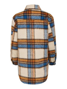 Куртка ONLDEENA-KAWI L/S CHECK SHACKET PNT 15235844-Oatmeal-Checks:Ariabian Spice/Honey Musta ONLY L 15235844-OATMEAL-CHECKS:A