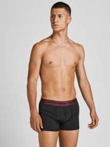 Труси 3шт JACFLOWER MICROFIBER 3 PACK 12194284-Black-Detail:Black Jack&Jones S Чорний 12194284-BLACK-DETAIL:BLA