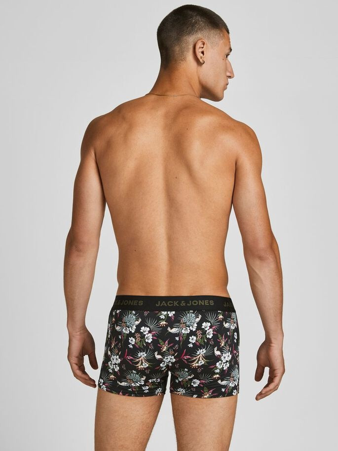 Труси 3шт JACFLOWER MICROFIBER 3 PACK 12194284-Black-Detail:Black Jack&Jones S Чорний 12194284-BLACK-DETAIL:BLA