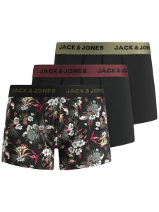 Труси 3шт JACFLOWER MICROFIBER 3 PACK 12194284-Black-Detail:Black Jack&Jones S Чорний 12194284-BLACK-DETAIL:BLA