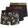 Труси 3шт JACFLOWER MICROFIBER 3 PACK 12194284-Black-Detail:Black Jack&Jones S Чорний 12194284-BLACK-DETAIL:BLA