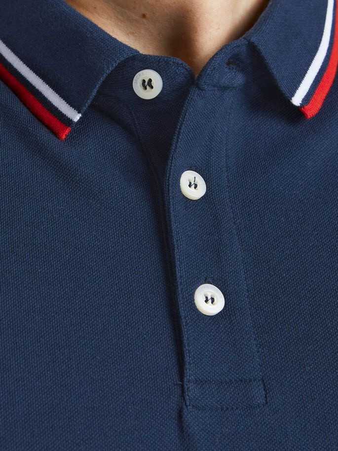 Поло JJEPAULOS POLO SS NOOS PS 12143859-Navy Blazer Jack&Jones PLUS 2XL Темно-синій 12143859-Navy Blazer