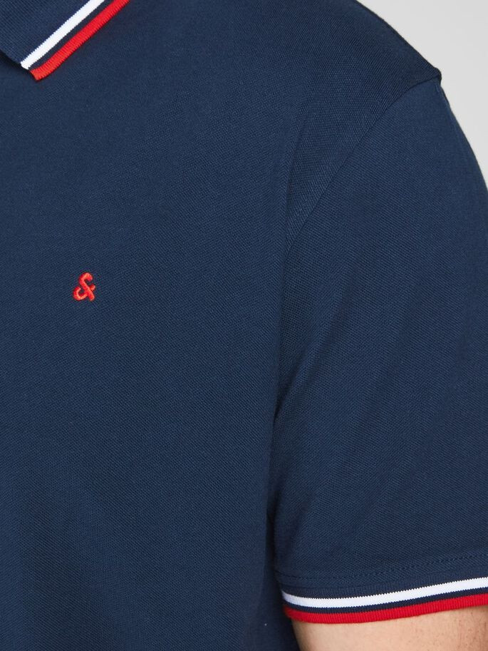Поло JJEPAULOS POLO SS NOOS PS 12143859-Navy Blazer Jack&Jones PLUS 2XL Темно-синій 12143859-Navy Blazer