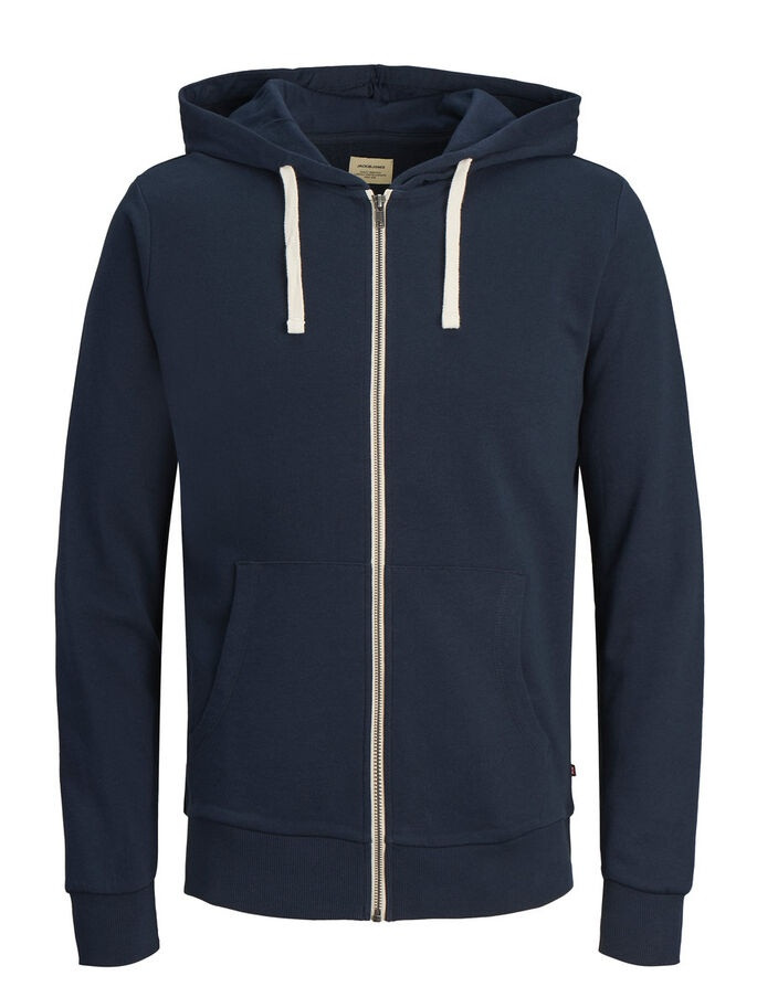 Толстовка JJEHOLMEN SWEAT ZIP HOOD NOOS 12136884-Navy Blazer-Fit:REG FIT Jack&Jones M Темно-синій 12136884-NAVY BLAZER-FIT: