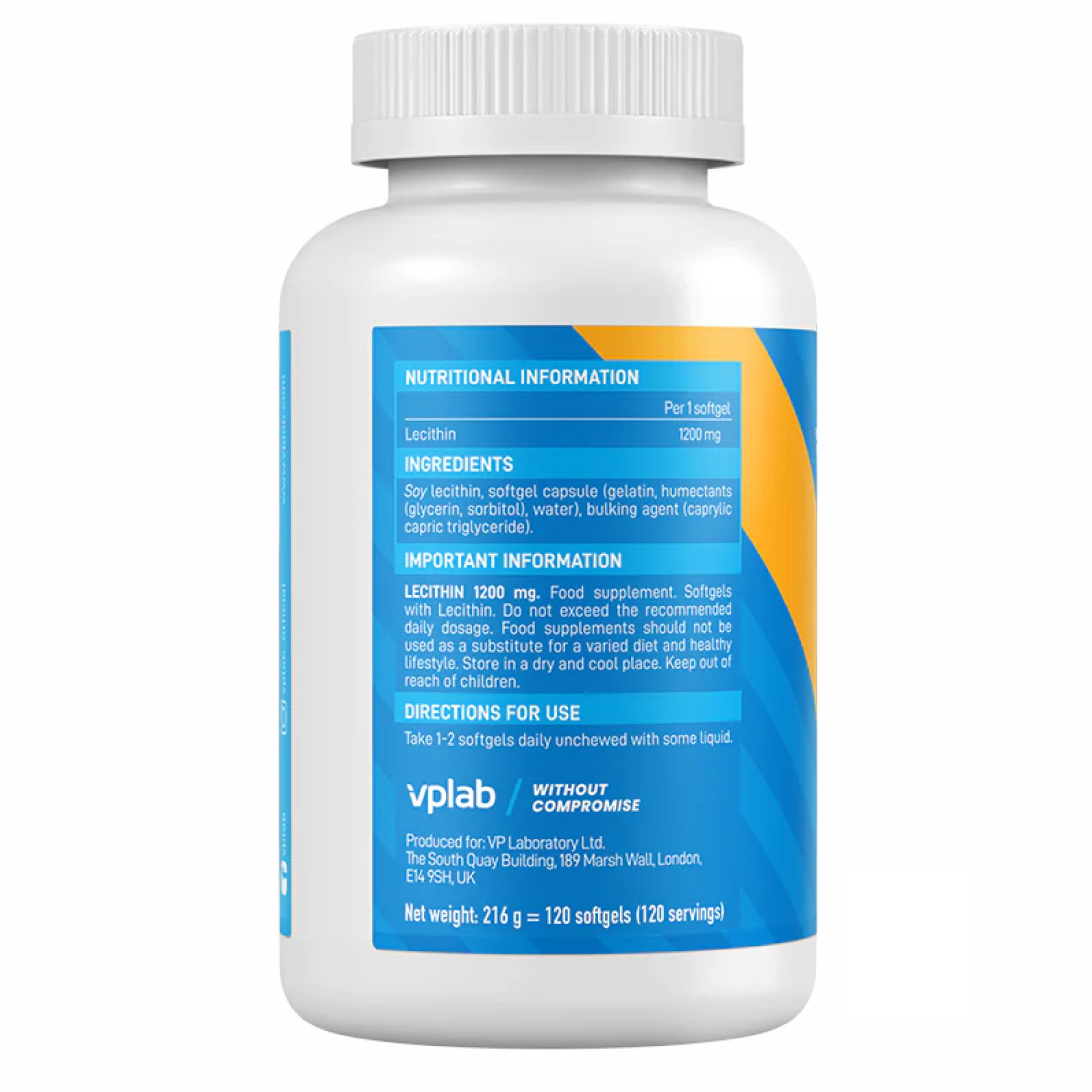 Софт гелеві капсули Lecithin 1200 mg - 120 Softgels 2022-10-0498