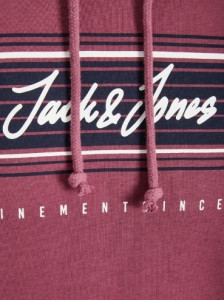 Толстовка JJLEO SWEAT HOOD 12200768-Hawthorn Rose Jack&Jones L Розовий 12200768-HAWTHORN ROSE