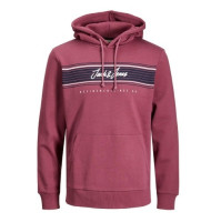 Толстовка JJLEO SWEAT HOOD 12200768-Hawthorn Rose Jack&Jones L Розовий 12200768-Hawthorn Rose