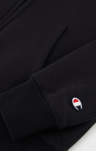 Толстовка hooded full zip sweatshirt 117115-KK001 Champion M Чорний 117115-KK001