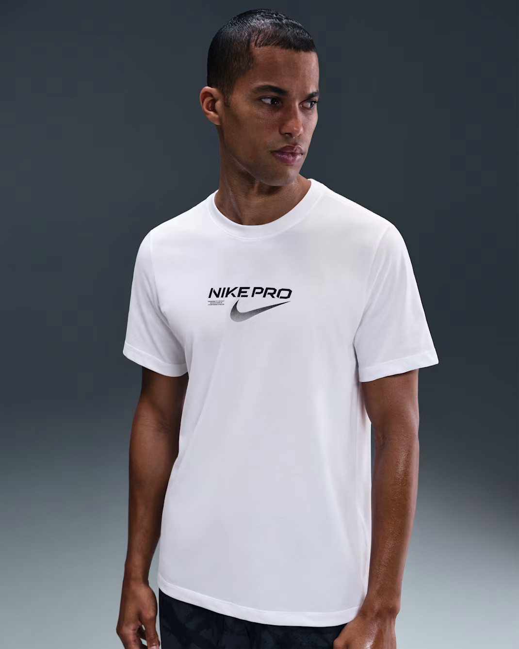 Футболка чоловіча Nike Pro Dri-Fit Training Tee White HV4131-100