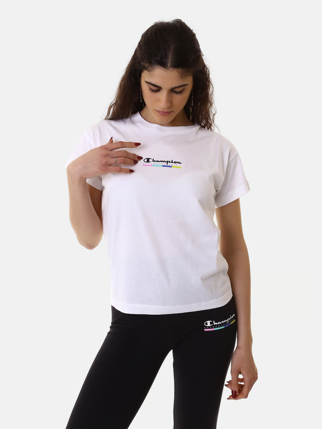 Футболка crewneck t-shirt 117109-WW001 Champion M Білий 117109-WW001