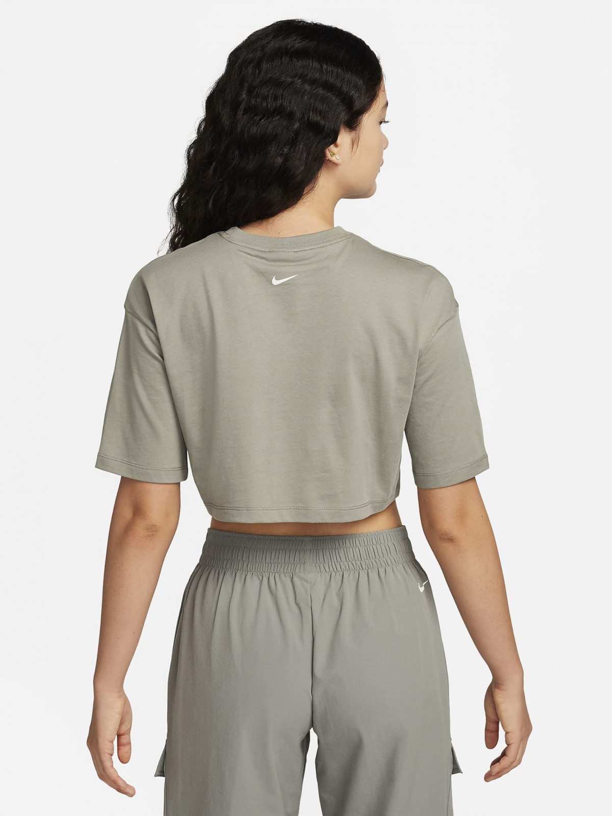 Футболка W NSW CROP TEE GLS FZ4635-053 Nike M Темно-сірий FZ4635-053