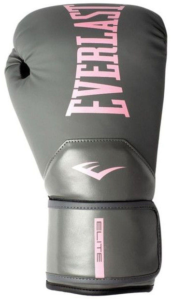 Рукавиці боксерські Everlast ELITE 2 BOXING GLOVES сірий, рожевий 12 унцій (P00003311) P00003311