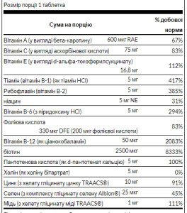 Таблетки Ultra Hair Revitalizing Furmula - 60tabs 100-97-5787782-20