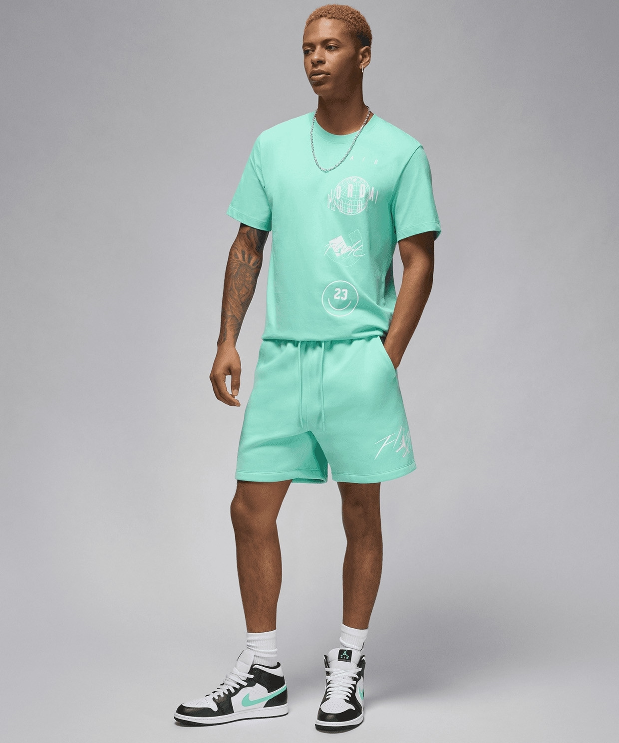 Шорти чоловічі Air Jordan Essentials Fleece Turquoise FN4535-349