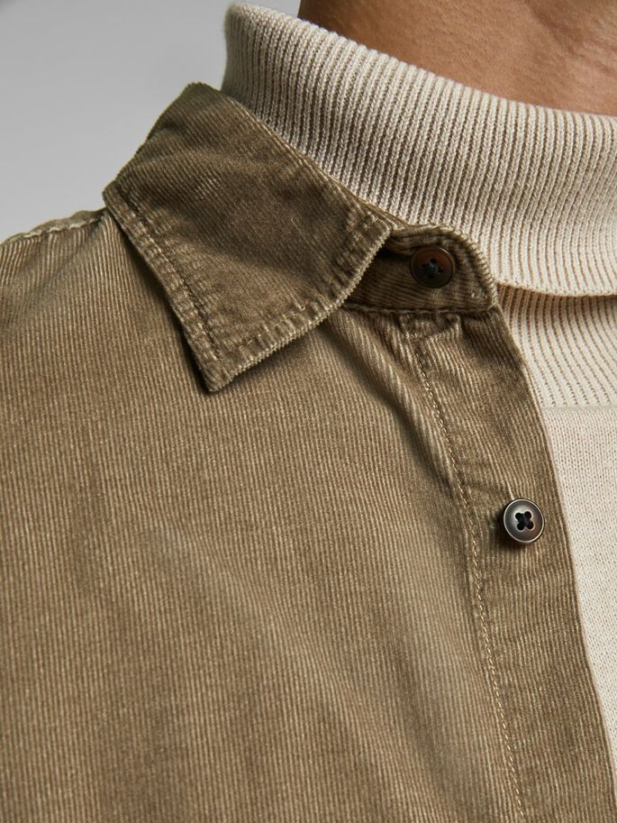 Сорочка JJKENDRICK SHIRT LS 12174067 Sepia Tint Jack&Jones L Світло-коричневий 12174067SepiaTint