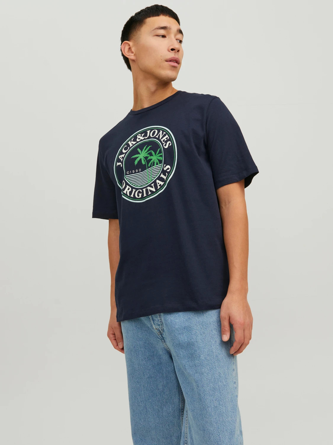 Футболка JORCODY SUMMER TEE SS CREW NECK 12235154-Navy Blazer Jack&Jones L Темно-синій 12235154-NAVY BLAZER