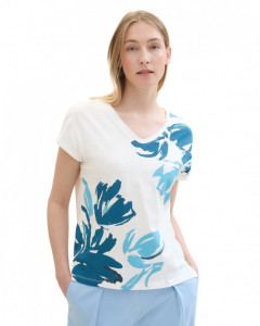 Футболка T-shirt women's 1041556ХХ10315 Tom Tailor L Білий 1041556ХХ10315