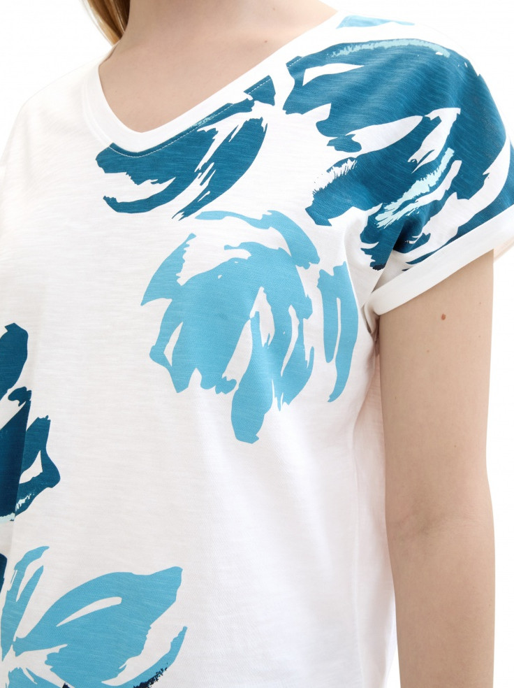 Футболка T-shirt women's 1041556ХХ10315 Tom Tailor L Білий 1041556ХХ10315