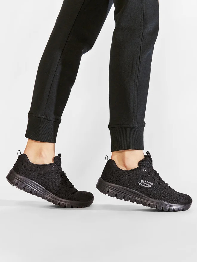 Кросівки Женские SKECHERS GRACEFUL GET CONNECTED 12615-BBK