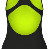 Купальник закритий для дівчат Arena PALETTE SWIMSUIT SWIM PRO BACK кораловий, чорний Діт 007918-350