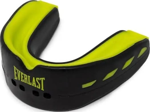 Капа для боксу Everlast EVERSHIELD DOUBLE MOUTH GUARD чорний, зелений One Size (P00003600) P00003600