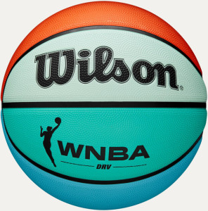 М'яч баскетбольний Wilson WNBA DRV BRIGHT різнокольоровий WZ3016801XB6, Размер (Европа) - 6 WZ3016801XB6