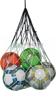 Сітка для м'яча Uhlsport BALLNET for 12 balls біло-чорна 1001212 01 1001212-01